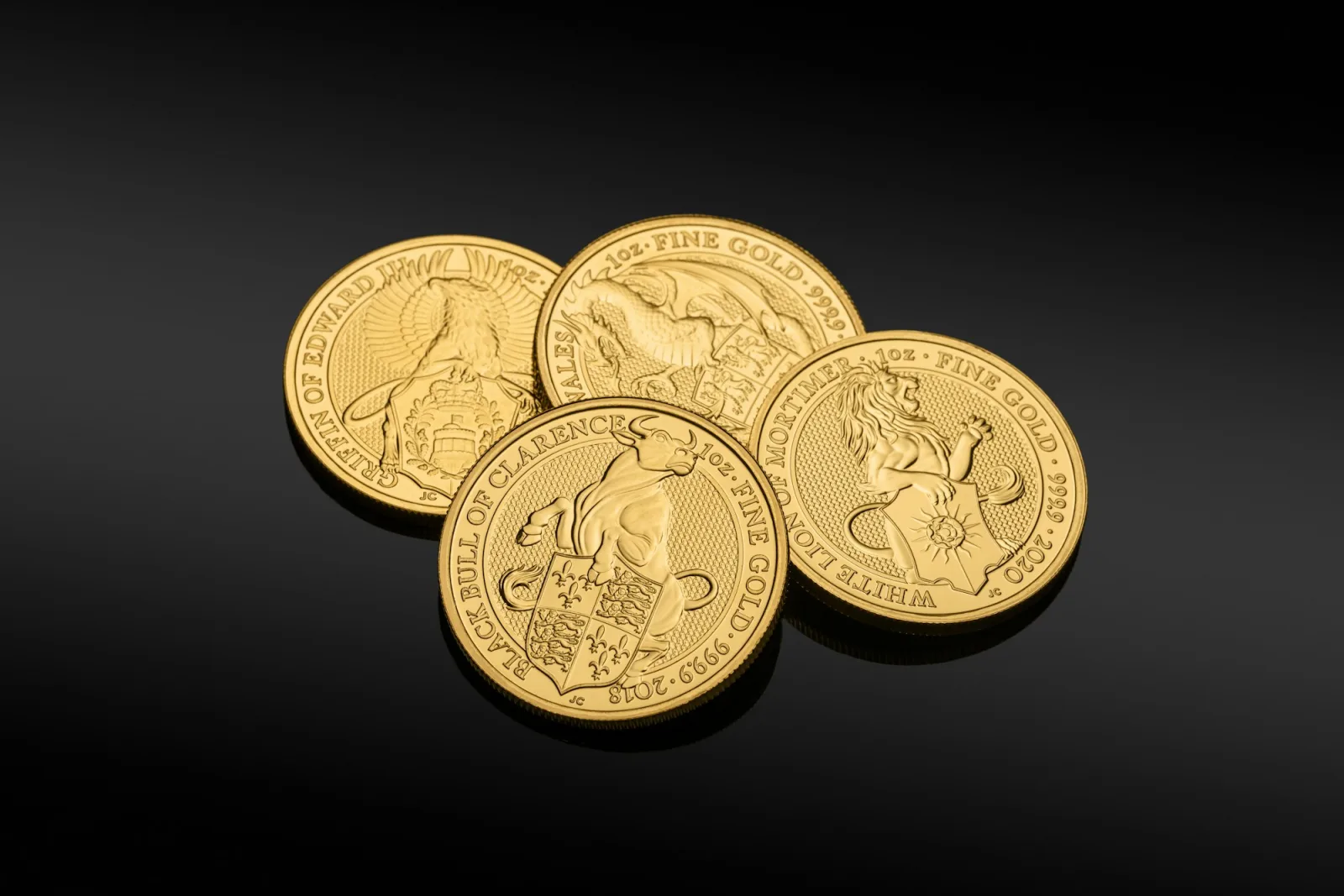 Gold bullion coins from The Royal Mint